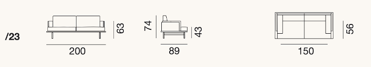 DS-175 Sofa von de Sede, de Sede, Werkentwurf , Sofa, Wohnmöbel