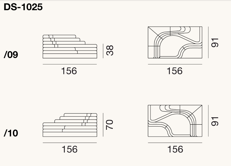 DS-1025 Sofa von de Sede, de Sede, Ubald Klug, Sofa, Wohnmöbel