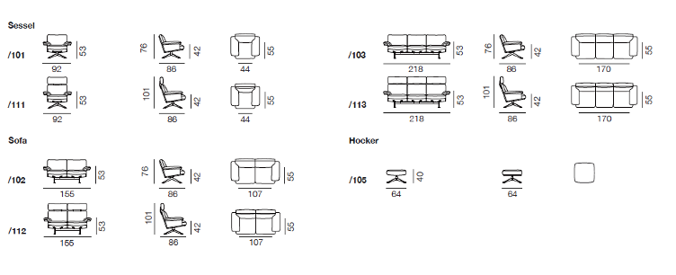 DS-31 Sofa von de Sede, de Sede, Werkentwurf , Sofa, Wohnmöbel