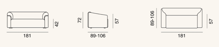 DS-47 Sofa von de Sede | 3-Sitzer, de Sede, Werkentwurf , Sofa, Wohnmöbel