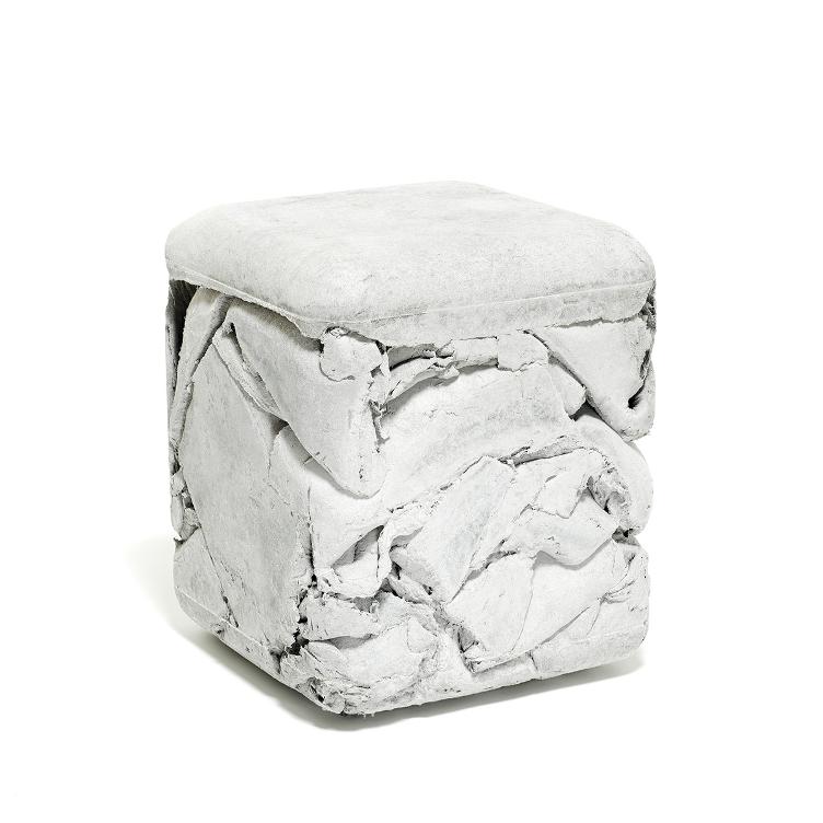 Eternit Trash Cube Hocker