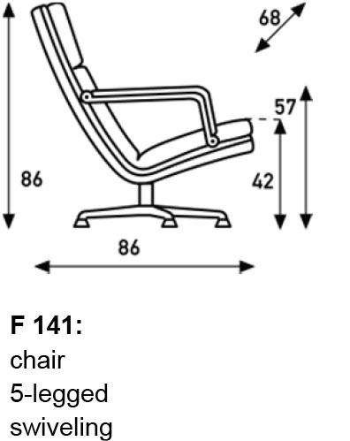 F 141 Sessel von Geoffrey Harcourt für Artifort, Artifort, Geoffrey D. Harcourt, Sessel, Wohnmöbel