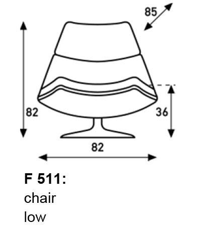 F 511 Sessel von Geoffrey Harcourt für Artifort, Artifort, Geoffrey D. Harcourt, Sessel, Wohnmöbel