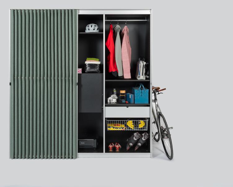 Faltvorhang Schrank von Thut Möbel, Thut Möbel, Schrank, Wohnmöbel