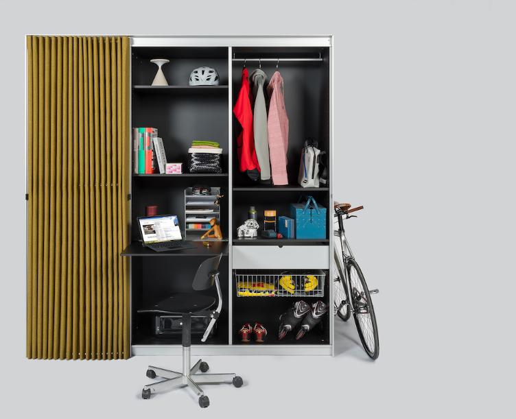 Faltvorhang Schrank von Thut Möbel, Thut Möbel, Schrank, Wohnmöbel