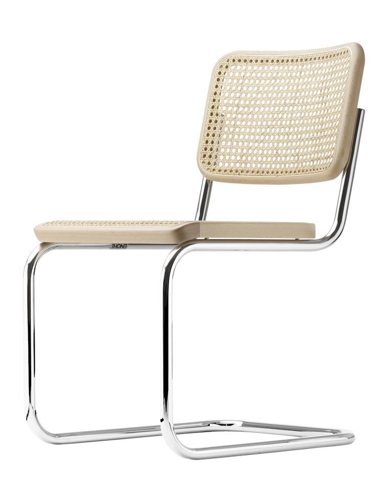 Freischwingerstuhl S 32 von Marcel Breuer für Thonet, Thonet, Marcel Breuer, Stuhl, Wohnmöbel