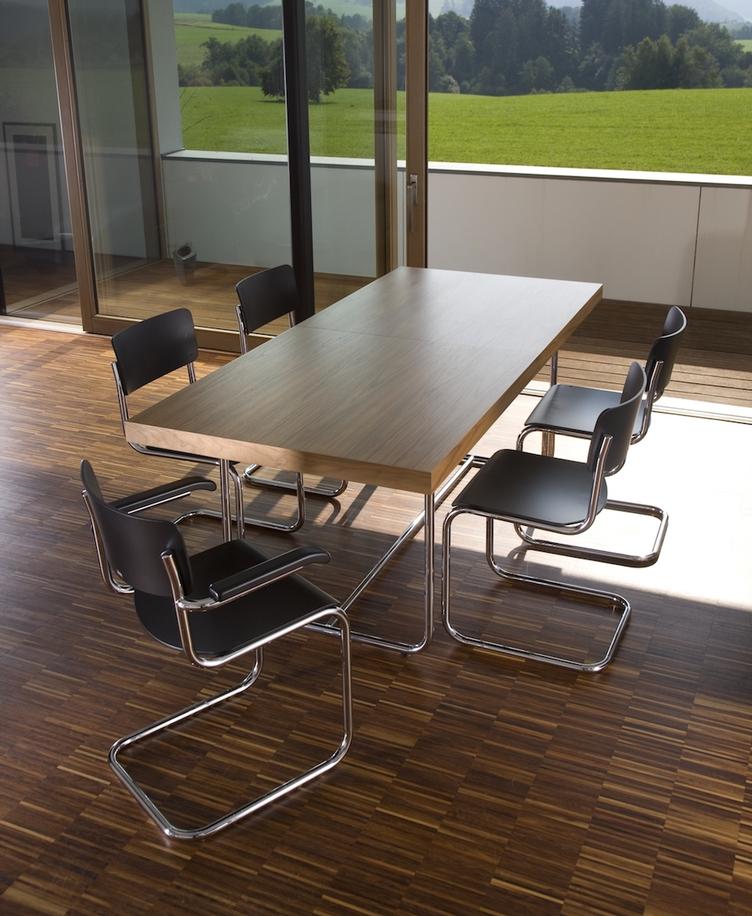 Freischwingerstuhl S 43 von Mart Stam für Thonet | mit Armlehnen, Thonet, Mart Stam, Stuhl, Wohnmöbel