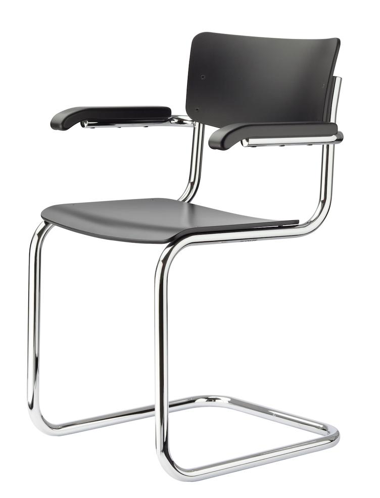 Freischwingerstuhl S 43 von Mart Stam für Thonet | mit Armlehnen, Thonet, Mart Stam, Stuhl, Wohnmöbel
