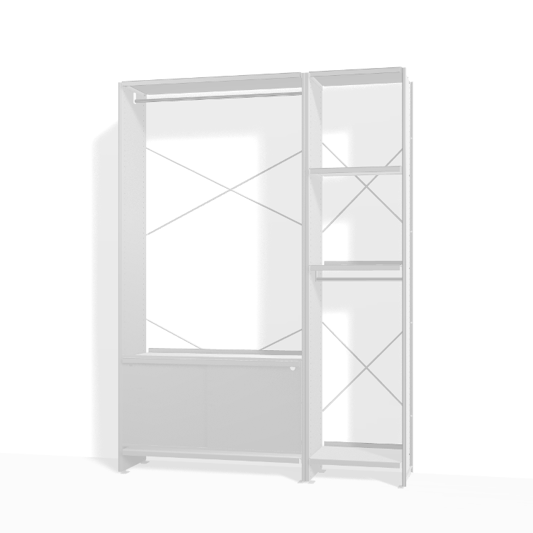 Garderobe von Lehni | 132 x 33 x 180 cm, Lehni, Andreas Christen, Garderobe, Wohnmöbel