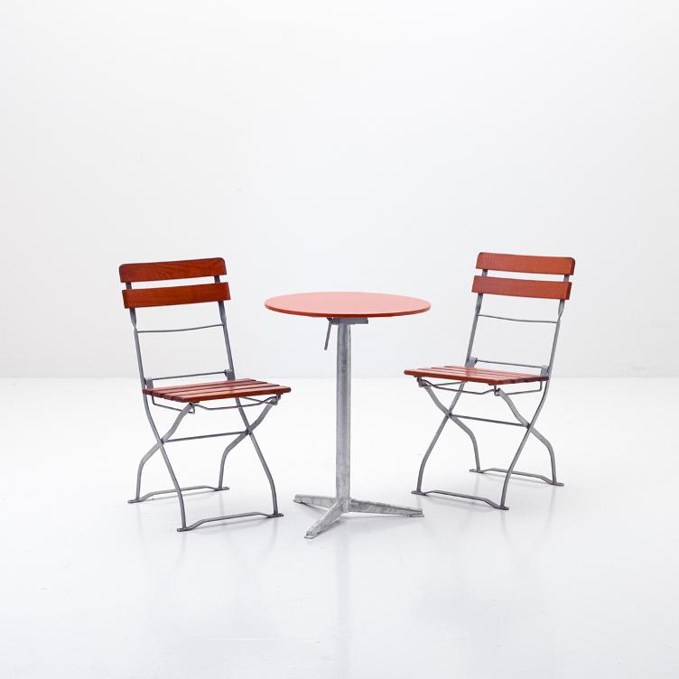 Gartentisch Eigenproduktion von Bogen33 & Partner | H73 × ∅ 55 cm, Bogen33 & Partner, Werkentwurf , Tisch, Gartenmöbel