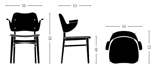 Gesture Chair von Hans Olsen | Holz gepolstert - 22