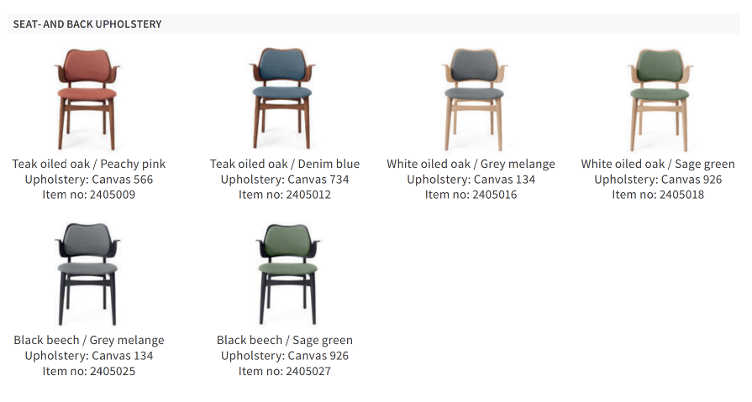 Gesture Chair von Hans Olsen | Mit Sitz- und Rückenpolster, Warm Nordic, Hans Olsen, Stuhl, Wohnmöbel