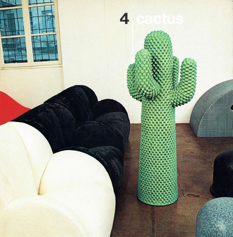 Gufram Another Green Cactus, Gufram, Guido Drocco und Franco Mello, Garderobe, Wohnmöbel