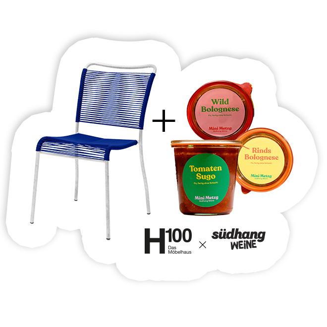 H100 × Südhang Sommerspecial | «Spaghetti mit Sauce», Bogen33 & Partner, H100 x Südhang Sommerspecial, Gartenmöbel