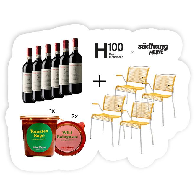 H100 × Südhang Sommerspecial | «Spaghetti Tavolata», Bogen33 & Partner, H100 x Südhang Sommerspecial, Gartenmöbel