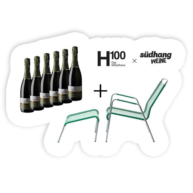 H100 × Südhang Sommerspecial | «Spaghetti wetti… und Sprudel!», Bogen33 & Partner, H100 x Südhang Sommerspecial, Gartenmöbel