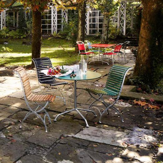 Haefeli Gartentisch von Embru | rund Ø 60 - 90 cm, Embru, Max Ernst Haefeli, Tisch, Gartenmöbel