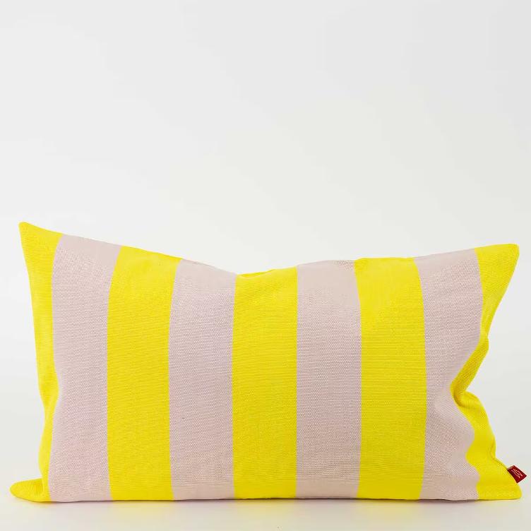 Housse de coussin tissée à la main, garnissage inclus, 50 × 30 cm | Divers coloris