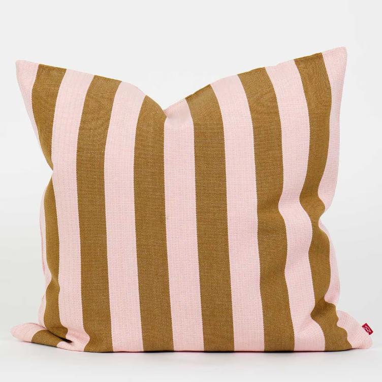 Housse de coussin tissée à la main, garnissage inclus, 50 × 50 cm | Divers coloris