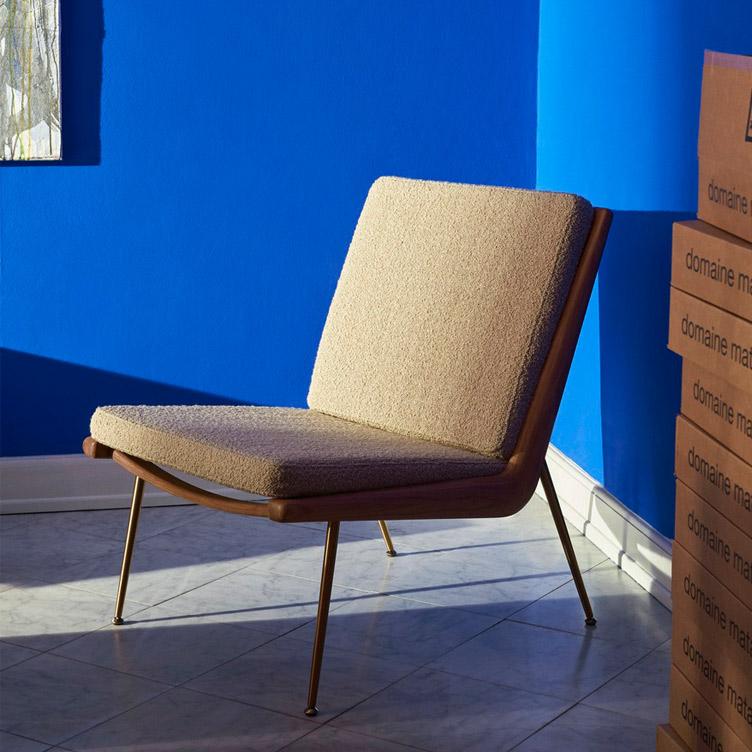 Boomerang HM1 Lounge Chair von Peter Hvidt und Orla Mølgaard-Nielsen | Sessel ohne Armlehne, &Tradition, Peter Hvidt und Orla Mølgaard-Nielsen, Sessel, Wohnmöbel