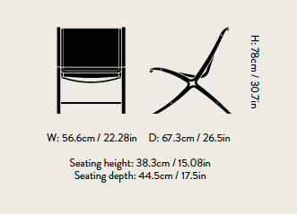 X Lounge Chair HM10 von Peter Hvidt und Orla Mølgaard-Nielsen, &Tradition, Peter Hvidt und Orla Mølgaard-Nielsen, Sessel, Wohnmöbel