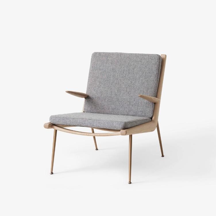 Boomerang HM2 Lounge Chair von Peter Hvidt und Orla Mølgaard-Nielsen | Sessel mit Armlehne, &Tradition, Peter Hvidt und Orla Mølgaard-Nielsen, Sessel, Wohnmöbel