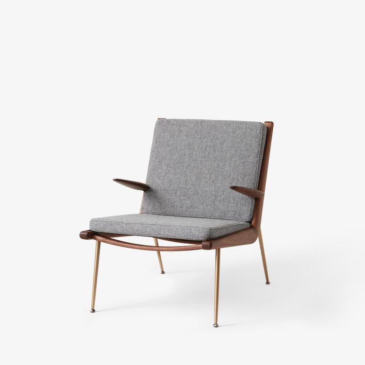 Boomerang HM2 Lounge Chair von Peter Hvidt und Orla Mølgaard-Nielsen | Sessel mit Armlehne, &Tradition, Peter Hvidt und Orla Mølgaard-Nielsen, Sessel, Wohnmöbel