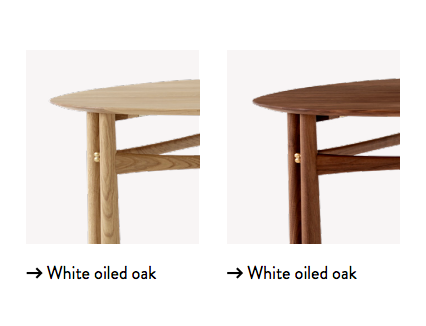 Drop Leaf HM5 Lounge Table von Peter Hvidt und Orla Mølgaard-Nielsen, &Tradition, Peter Hvidt und Orla Mølgaard-Nielsen, Beistelltisch + Couchtisch, Wohnmöbel