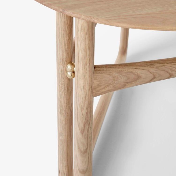 Drop Leaf HM5 Lounge Table von Peter Hvidt und Orla Mølgaard-Nielsen, &Tradition, Peter Hvidt und Orla Mølgaard-Nielsen, Beistelltisch + Couchtisch, Wohnmöbel