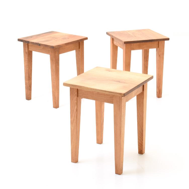 Hocker aus Massivholz, Bogen33 & Partner, Hocker, Wohnmöbel