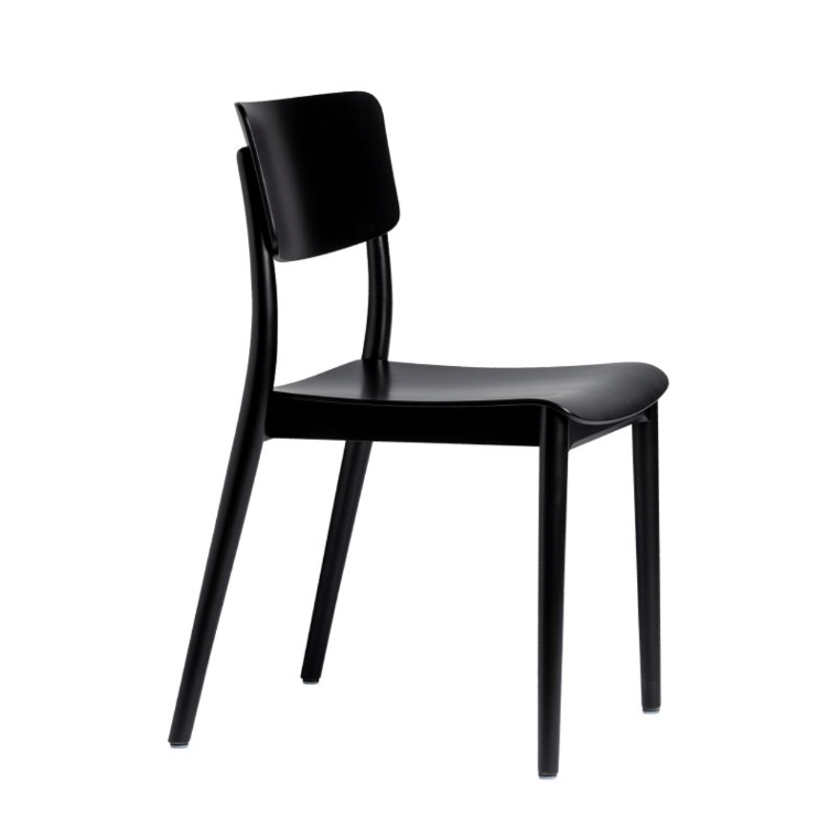 Viena Slim Holzstuhl von Seledue | einfarbig natur und schwarz, seledue, Stefan Zwicky, Stuhl, Wohnmöbel