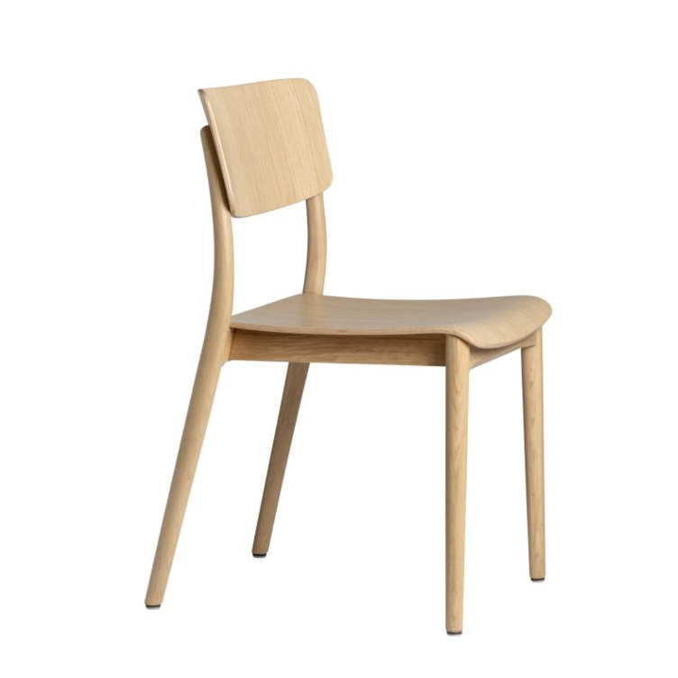 Viena Slim Holzstuhl von Seledue | einfarbig natur und schwarz, seledue, Stefan Zwicky, Stuhl, Wohnmöbel