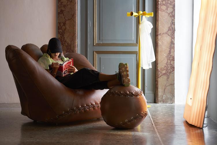 Joe Ball von Poltronova, Poltronova, Donato D’Urbino, Paolo Lomazzi, Hocker, Wohnmöbel