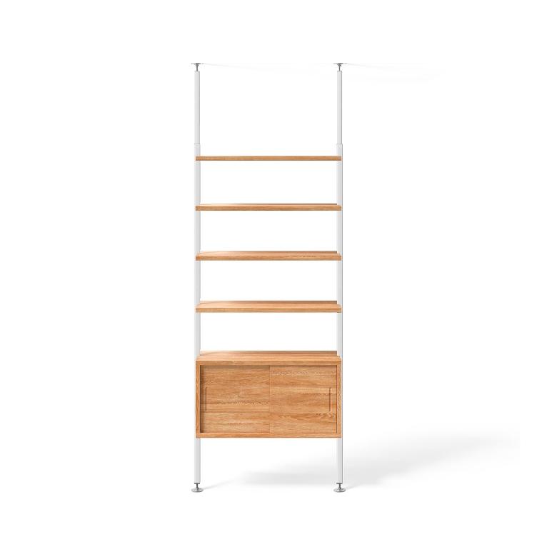 Johann`s Teleskopregal weiss | 1er Regal Kombinationen