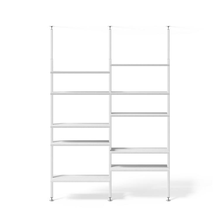 Johann`s Teleskopregal weiss | 2er Regal Kombinationen | Regale