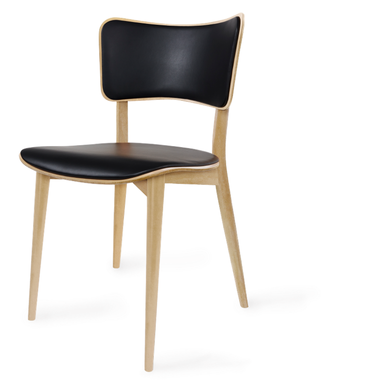 Kreuzzargenstuhl von Max Bill | Buche, Eiche und Nussbaum | Leder gepolstert, wb form, Max Bill, Stuhl, Wohnmöbel