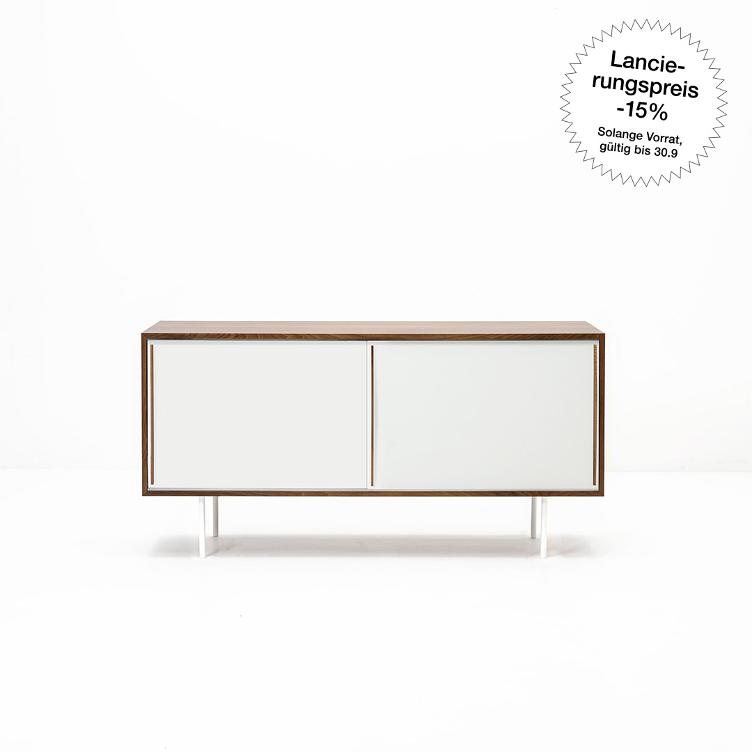 KURT THUT SIDEBOARD S943, NUSSBAUM | ab CHF 2932.- statt CHF 3450.-, SwissFurniture, Kurt Thut, Sideboard + Kommode, Wohnmöbel