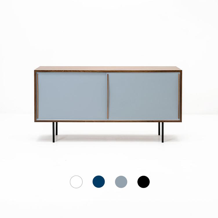 Kurt Thut Sideboard S943 Nussbaum | Spezialausführung hellgrau