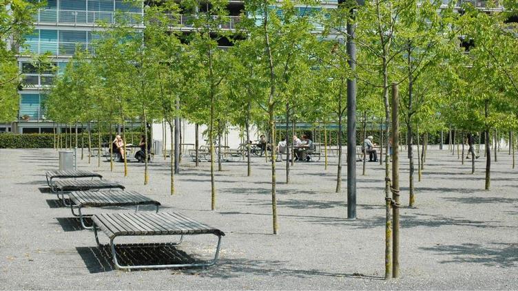 BURRI Landi Doppelsitzbank | ohne Rückenlehne, BURRI public elements, Werkentwurf , Sitzbank, Gartenmöbel