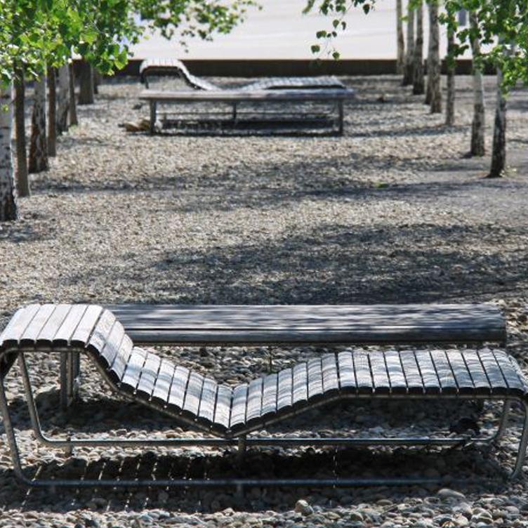 BURRI Landi Liege Ergo, BURRI public elements, Werkentwurf , Liege, Gartenmöbel