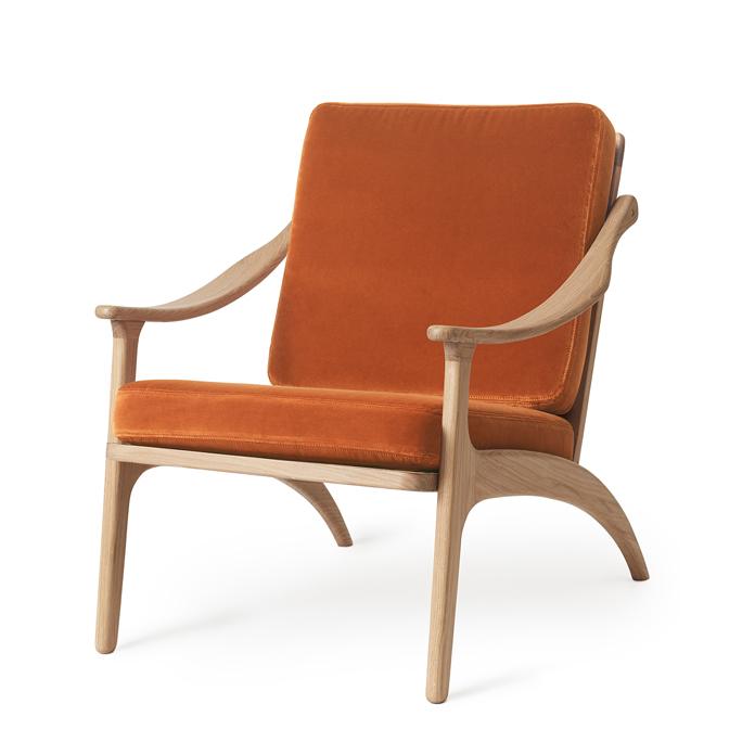Lean Back Lounge Chair von Arne Hovmand-Olsen | in Velvet/Samt