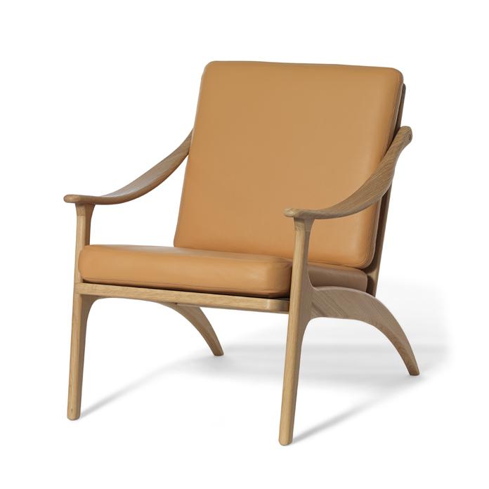 Lean Back Lounge Chair von Arne Hovmand-Olsen | Stoff und Leder, Warm Nordic, Arne Hovmand-Olsen, Sessel, Wohnmöbel