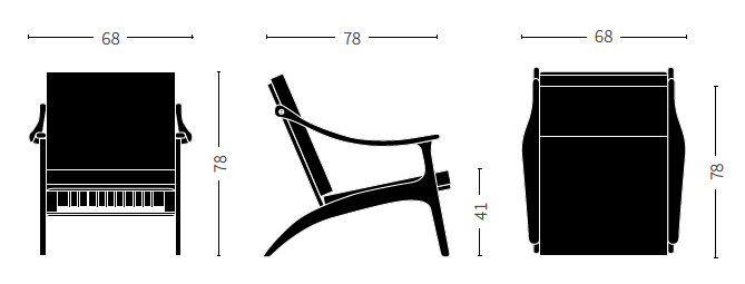 Lean Back Lounge Chair von Arne Hovmand-Olsen | Stoff und Leder, Warm Nordic, Arne Hovmand-Olsen, Sessel, Wohnmöbel