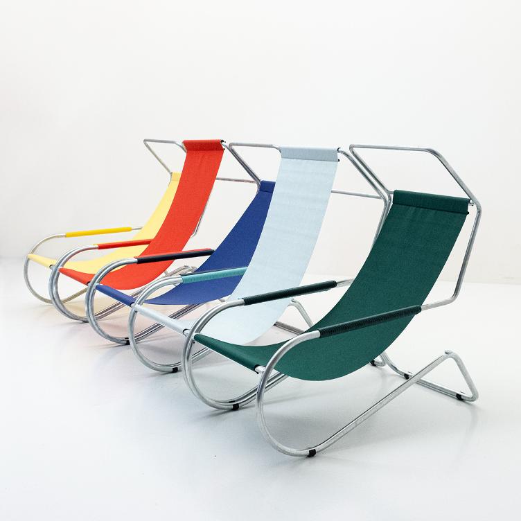 Chaise longue ou tabouret Lido de Battista Giudici