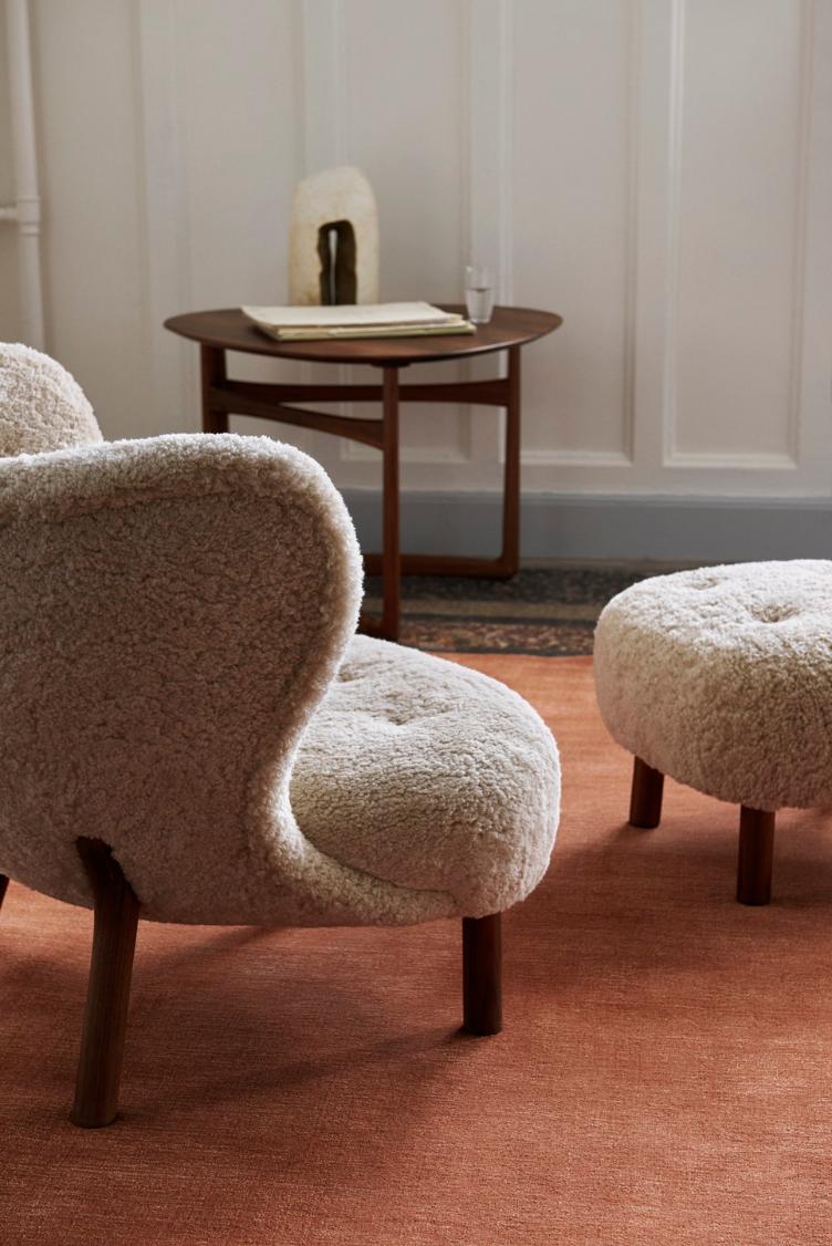 Little Petra VB1 Sessel und Pouf ATD1 von Viggo Boesen, &Tradition, Viggo Boesen, Sessel, Wohnmöbel, Hocker, Wohnmöbel
