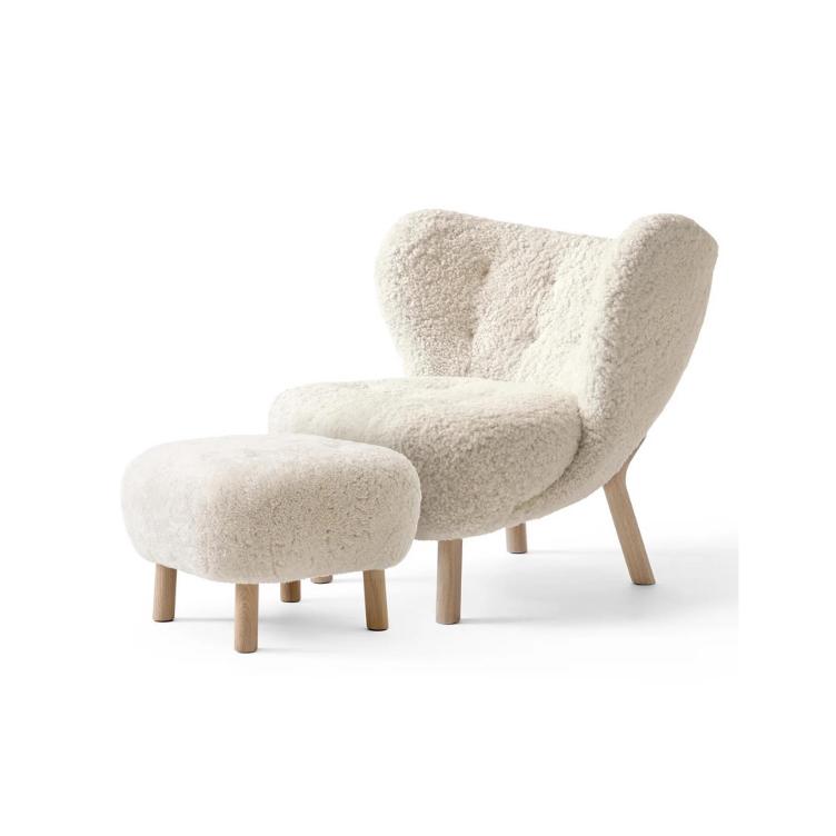 Fauteuil et pouf Little Petra VB1 ATD1 par Viggo Boesen