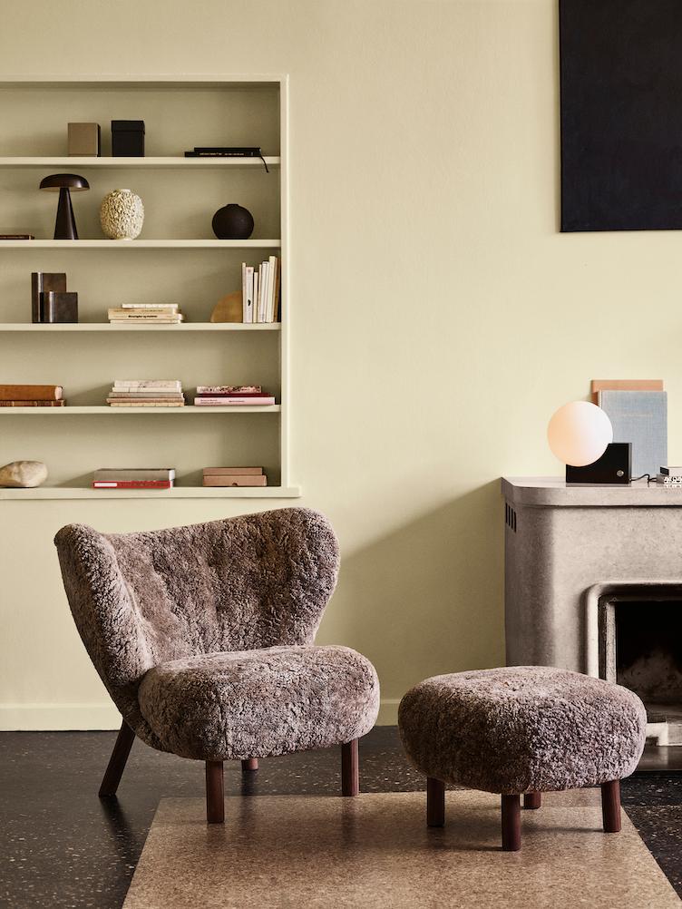 Little Petra VB1 Sessel und Pouf ATD1 von Viggo Boesen, &Tradition, Viggo Boesen, Sessel, Wohnmöbel, Hocker, Wohnmöbel