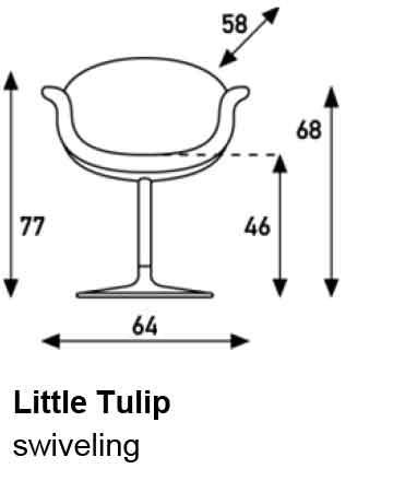 Little Tulip Chair von Pierre Paulin für Artifort | Sessel mit Scheibe - 11