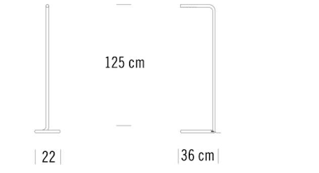 LUM 125 Stehleuchte von Thonet | Höhe 125 cm, Thonet, Ulf Möller, Stehleuchten, Leuchten