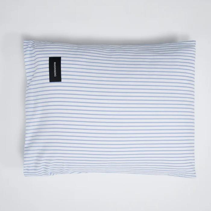 Magniberg Wall Street Kissenbezug Oxford weiss gestreift | 65 x 65cm